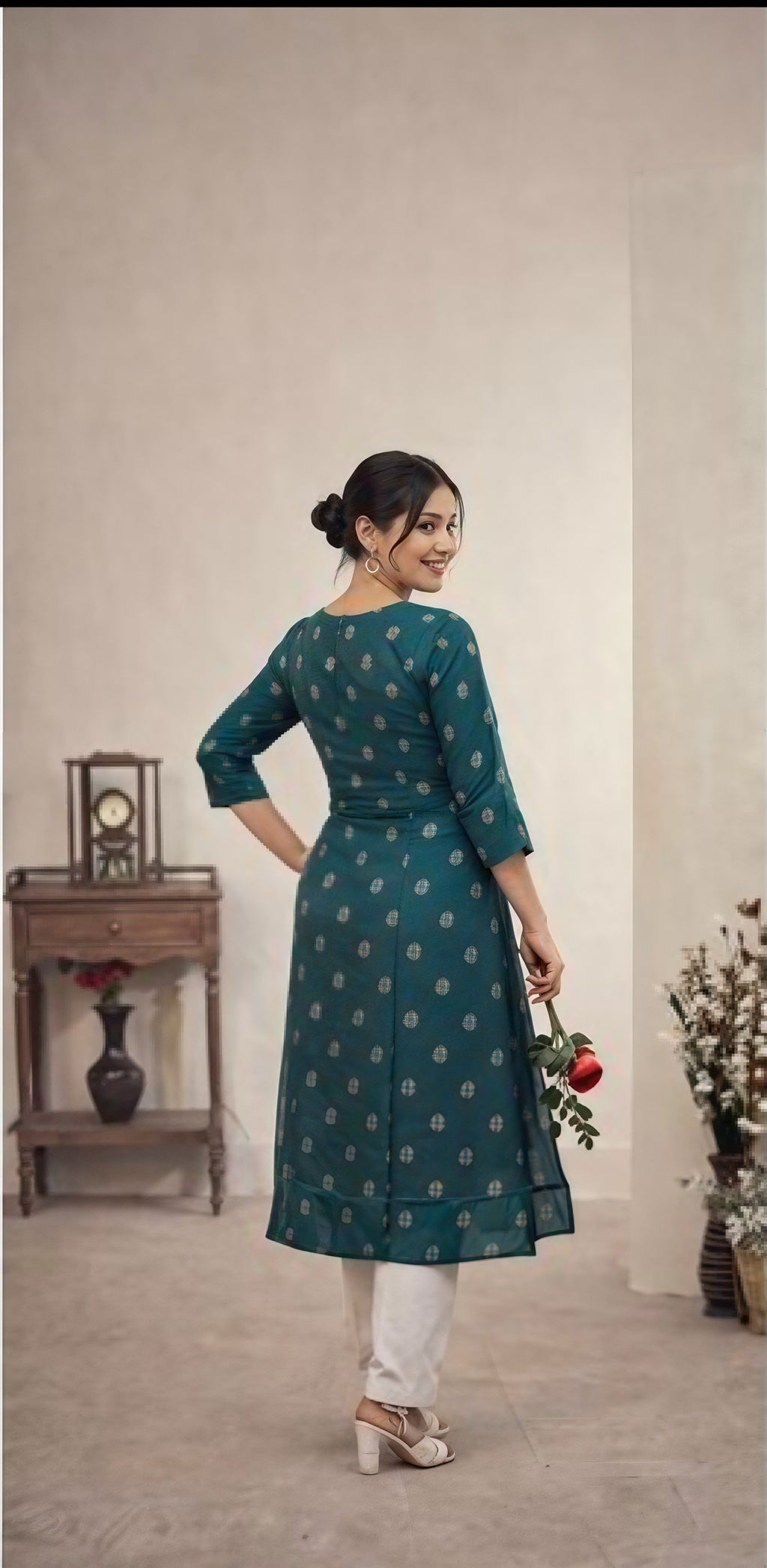 Full length printed kurta