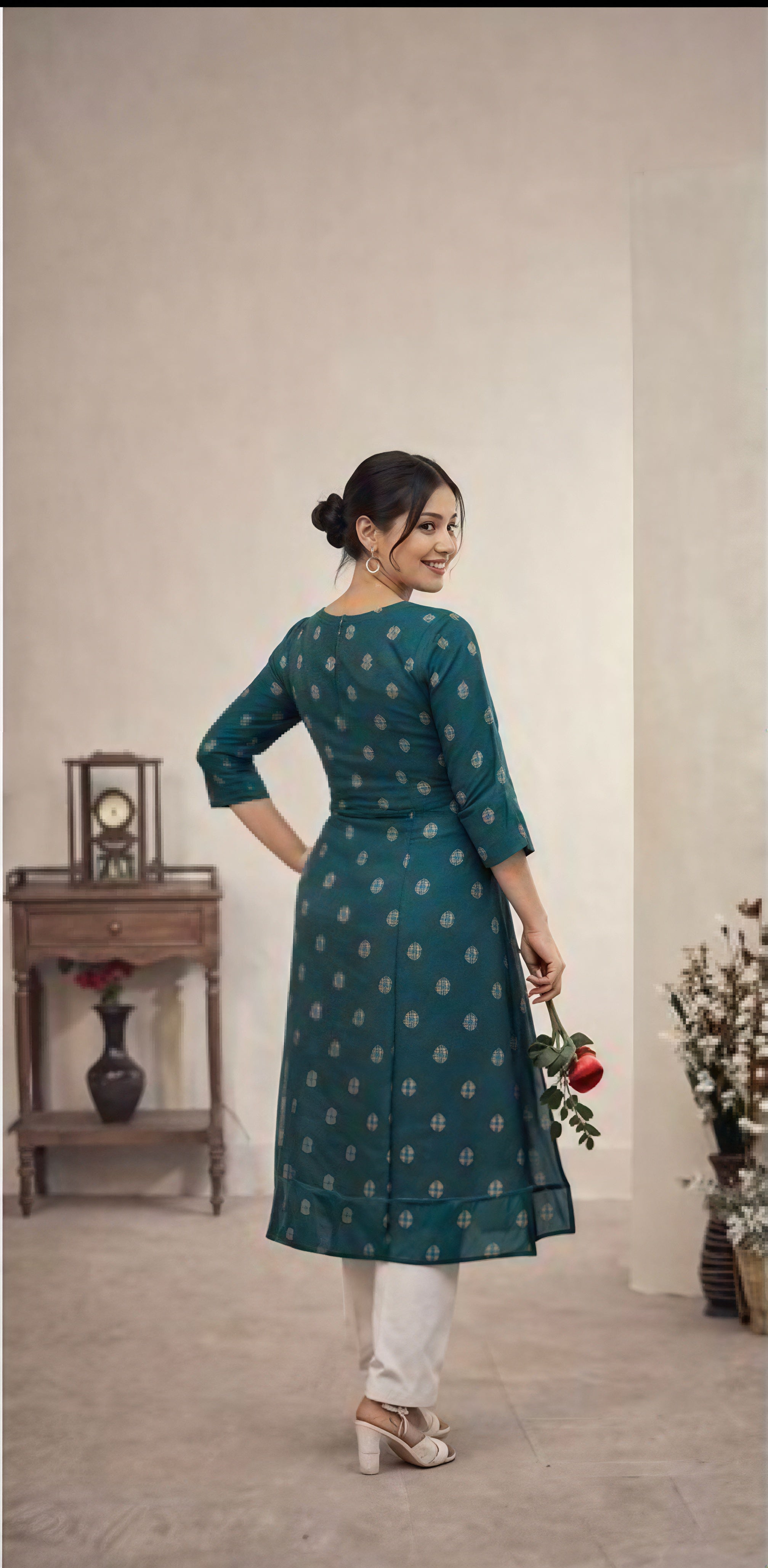 Full length printed kurta