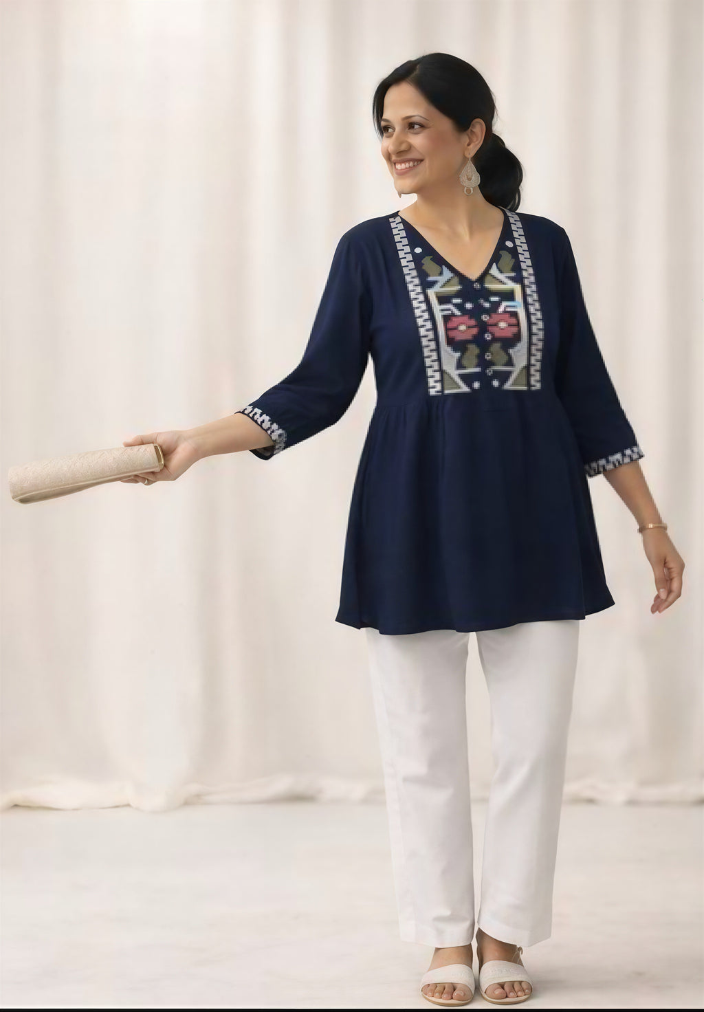 Everyday Elegance – Minimalist Short Kurti
