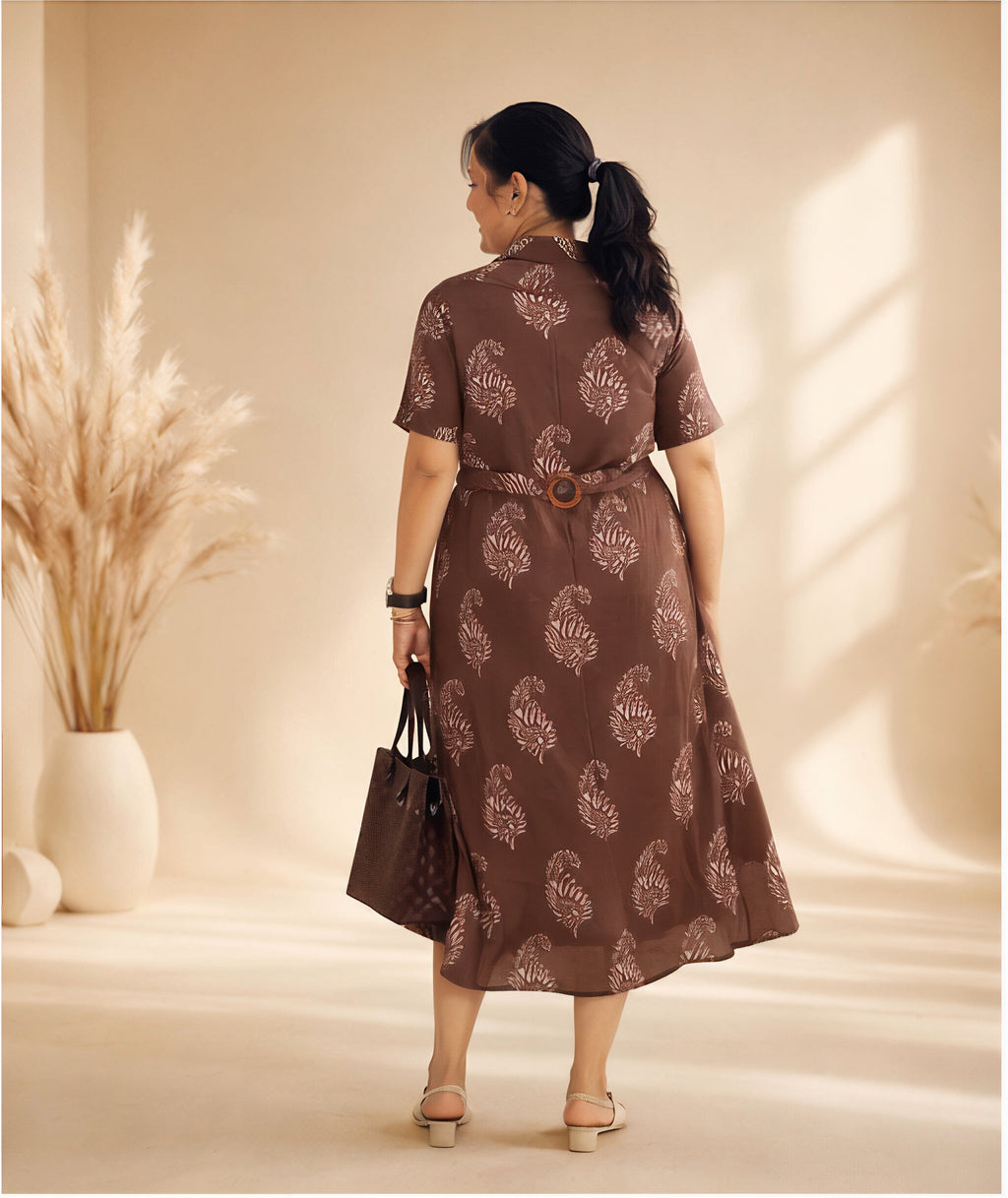 Light Brown Printed One piece